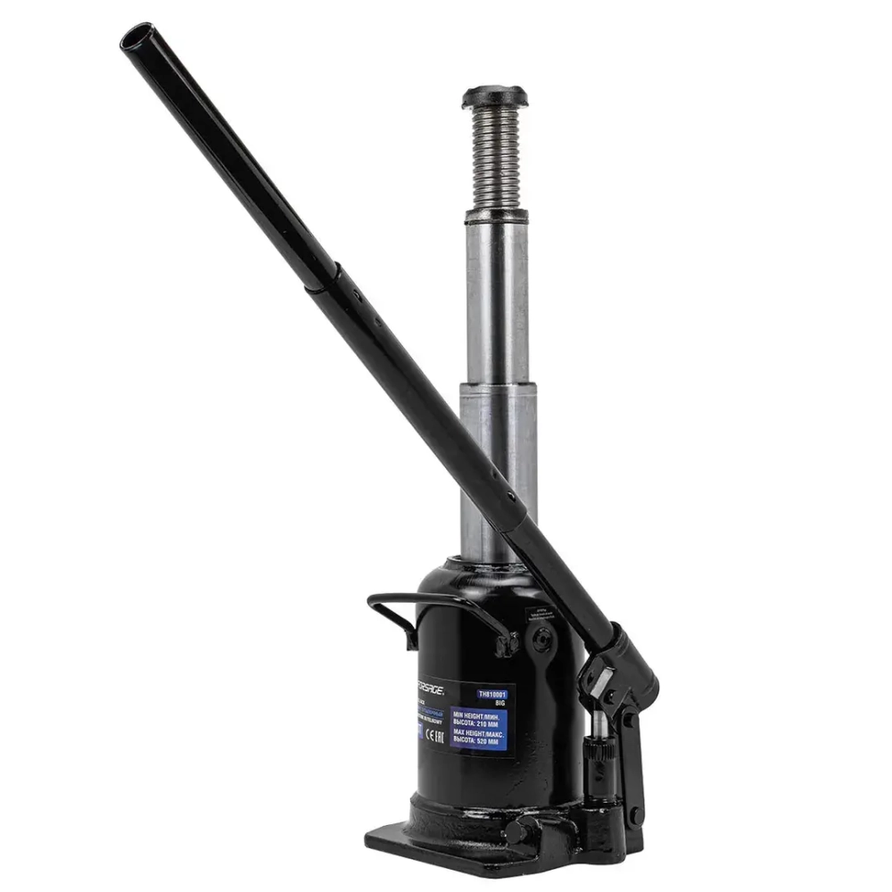Домкрат бутылочный двухштоковый 10т (h min 210мм, h max 520мм) Forsage F-TH810001 BIG