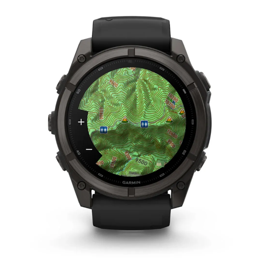 Умные часы Garmin Fenix 9, 51 мм, AMOLED, Sapphire Carbon Gray DLC Titanium with Black/Pebble Gray Silicone