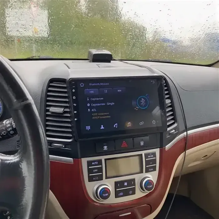 Магнитола для Hyundai Santa Fe 2006-2012 - Kuberg QLed, Android 13, Быстрейшая, CarPlay, SIM-слот