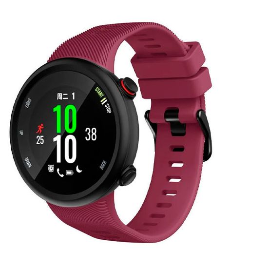 Ремешок для Garmin Forerunner 45 / Garmin SWIM 2 силиконовый (Вишневый)