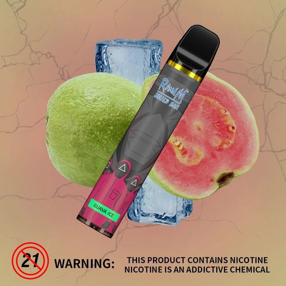 RandM SQUID BAR 2500 - Guava Ice (2% nic)