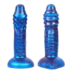 Синий фантазийный фаллоимитатор 22,5см Bior Toys Magic Hero MH-13036