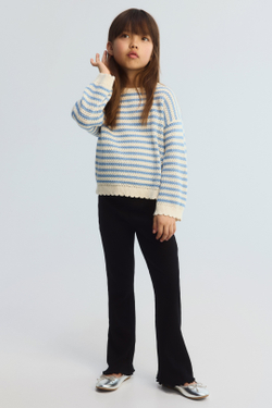 H&M Хлопковые леггинсы-клеш, черный