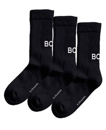 Теннисные носки Björn Borg Crew 3P - черный