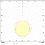 Светильник SLICK.OPL ECO LED 45 EM 4000K СТ
