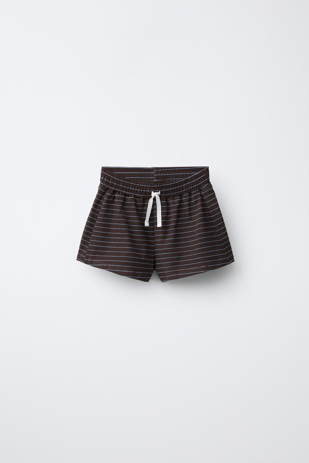 ZARA ШОРТЫ ИЗ ПЛОТНОГО ДЖЕРСИ, КОРИЧНЕВЫЙ