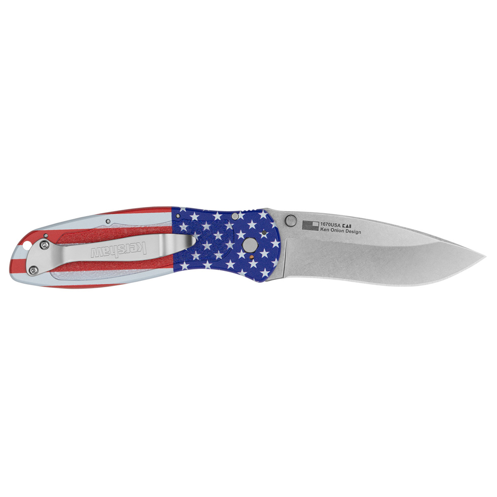 Полуавтоматический нож Kershaw Blur, сталь 14C28N, 1670USA
