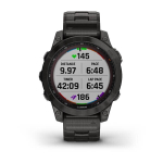 Умные часы Garmin Fenix 7X Sapphire Solar Титан DLC Carbon Grey с вентилируемым титановым ремешком Carbon Grey DLC 51 мм