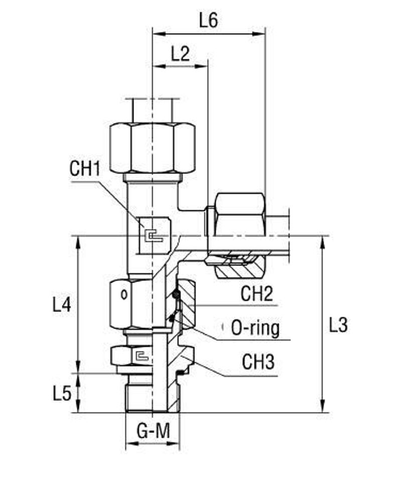 Штуцер FNLE DL35 BSP1.1/4" (в сборе)
