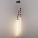 7187/16WL HIGHTECH ODL26 223 светильник черный/акрил/агат/металл IP20 LED 16W 3500K 220V MONELLA