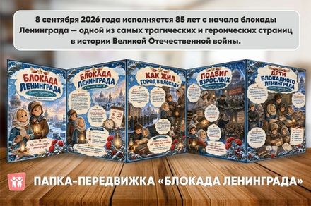 Папка-передвижка "Блокада Ленинграда"