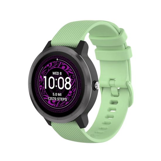Ремешок 22 мм быстросъемный QuickRelease для Garmin Forerunner 255 / 265 / 745, Venu 2, Vivoactive 4 пряжка в цвет ремешка (Бирюзовый)