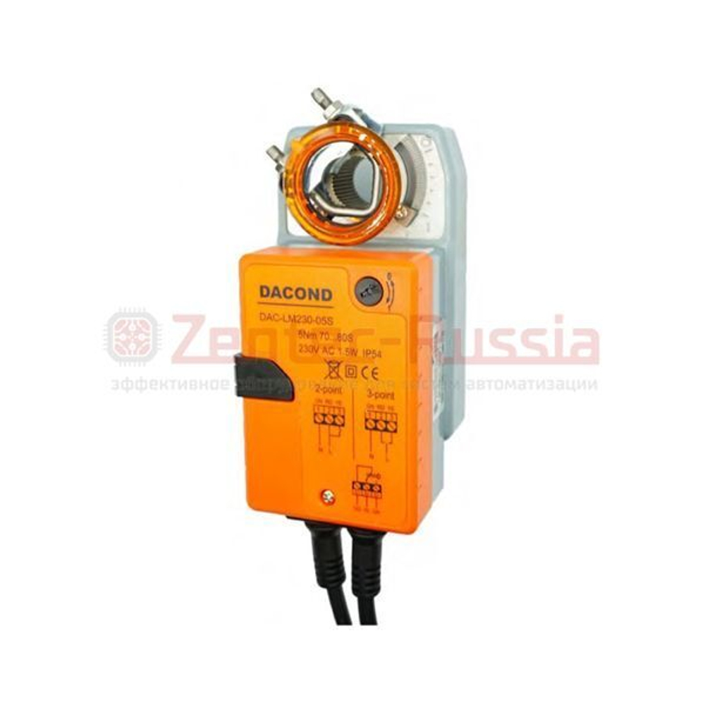 Электропривод DACOND DAC-LM24-02SM, без возвратной пружины