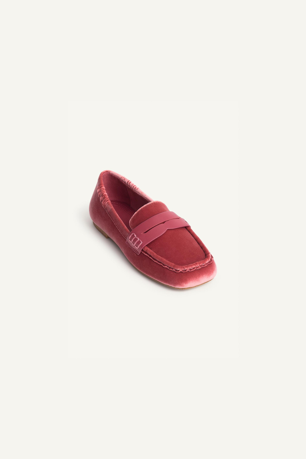 ZARA ВЕЛЮРОВЫЕ МОКАСИНЫ - LIMITED EDITION, РОЗОВЫЙ
