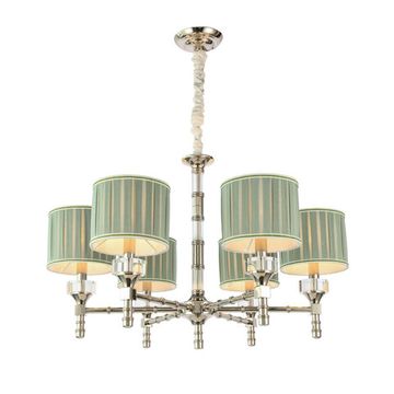 Люстра подвесная 6*E14 SL1121.103.06 никель/оливковый Oleo ST-Luce