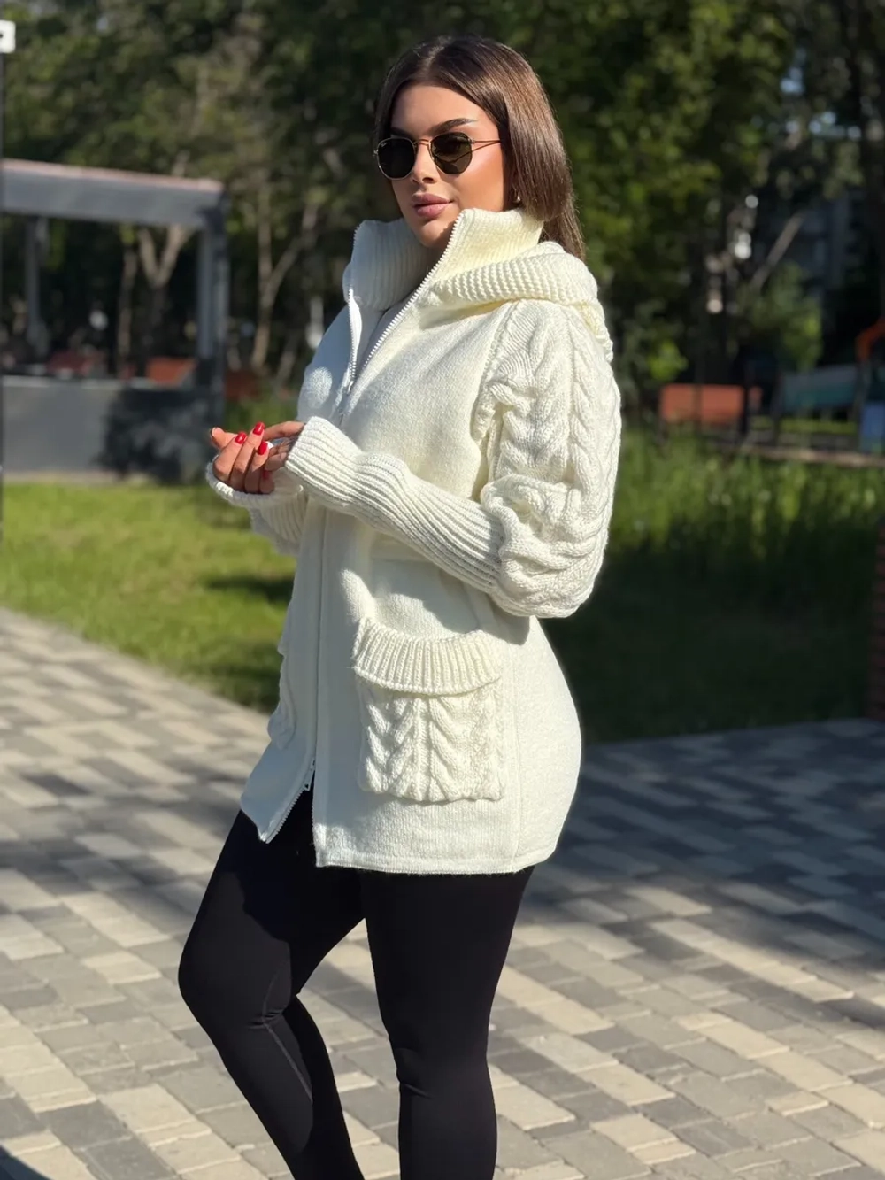 Кардиган куртка анорак вязаный