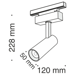 Трековый светильник Technical TR019-2-10W3K-B