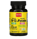 Jarrow formulas methyl B-12 & Methyl Folate 1000mcg/400 mcg 100 chewtab lemon.