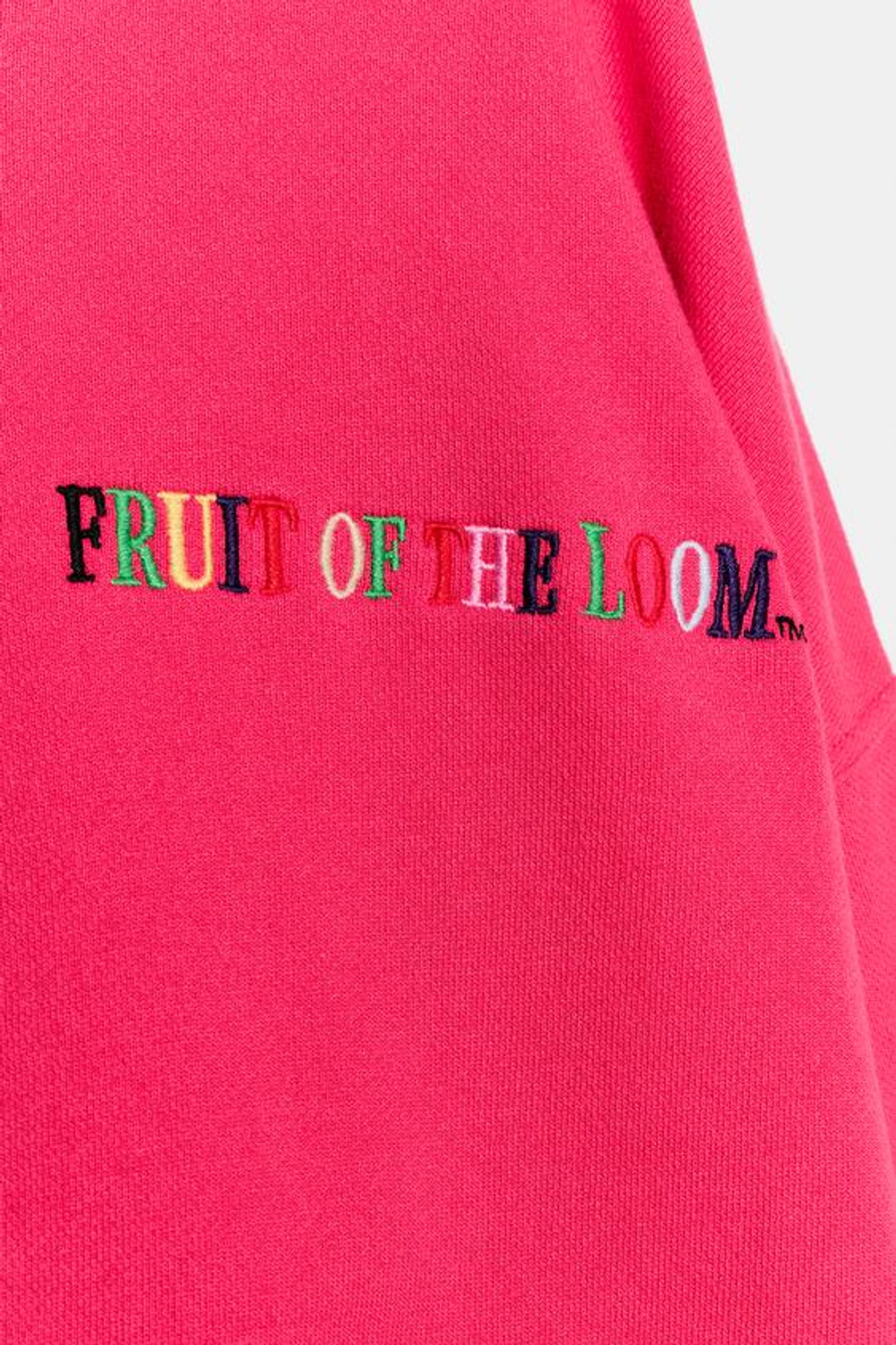 ZARA - FRUIT OF THE LOOM™ ТОЛСТОВКА С КОНТРАСТНЫМ ВОРОТНИКОМ, ЦВЕТ ФУКСИИ