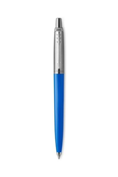 Подарочный набор: Шариковая ручка Parker Jotter Originals Blue Chrom CT, стержень: Mblue  и Ежедневник черный недатированный
