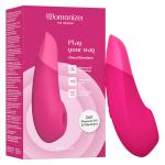 Розовый бесконтактный клиторальный вибростимулятор Womanizer Enhance Pink Vibrant WZSN1SG2