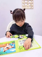 Книга пазл магнитный 3в1 для детей малышей 2 3 лет животные