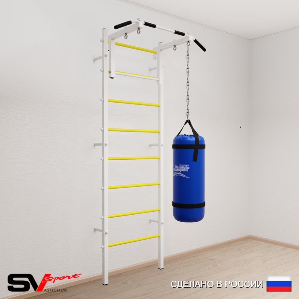 Шведская стенка Sv Sport усиленная 6011 (Турник стандарт/Цепь/Мешок 15кг)