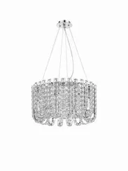 Люстра подвесная NewRgy NW082-ф500*H280(1200) CHROME, 8×40 Вт, хромированная