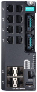 Коммутатор управляемый MOXA EDS-4012-8P-4GS-LVA-T