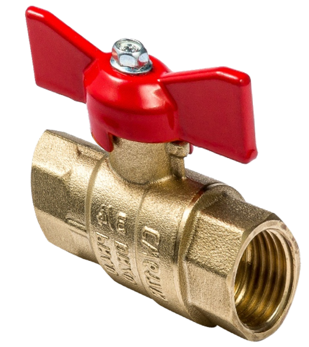 Кран шаровой 1/2 ВР/ВР DN15 PN40 (Ручка - Бабочка)