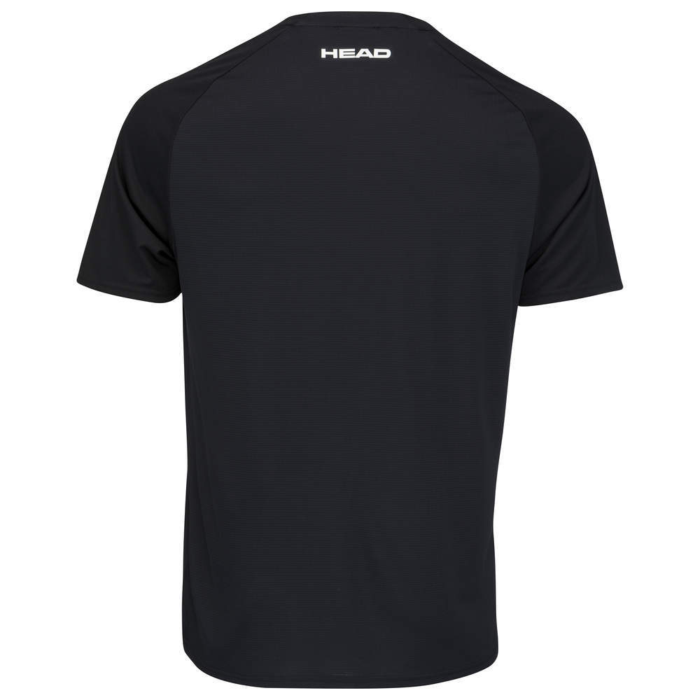 Футболка мужская теннисная Head Topspin T-Shirt M - black/print vision