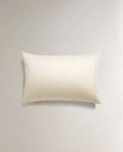 ZARA HOME САТИНОВАЯ НАВОЛОЧКА, ЭКРЮ
