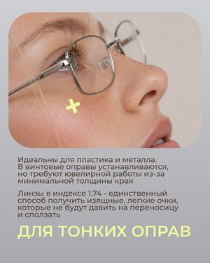 Линза Corlinz High 1.74 ASP Pro для высоких диоптрий