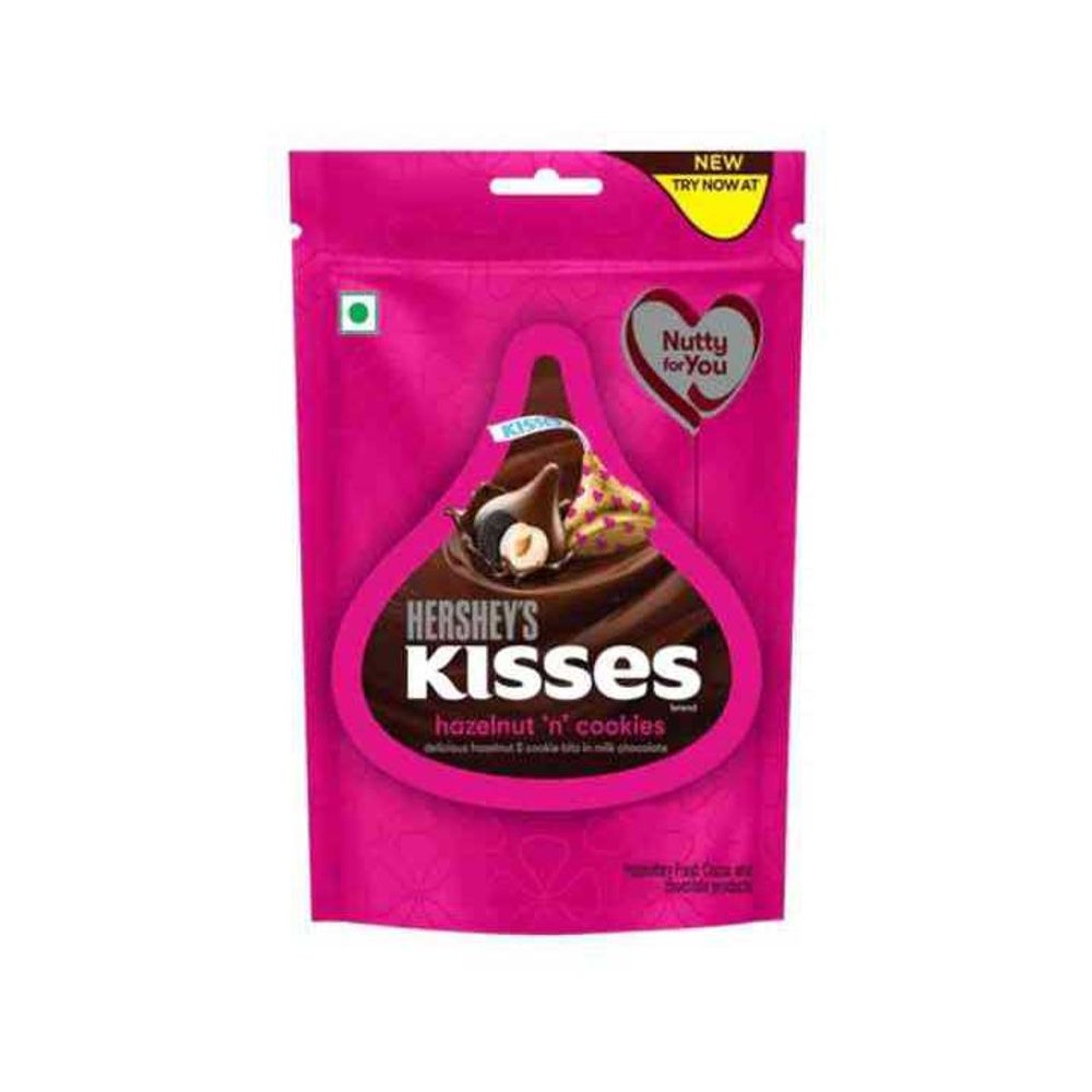Конфеты Hersheys Kisses Печенье и фундук 36г