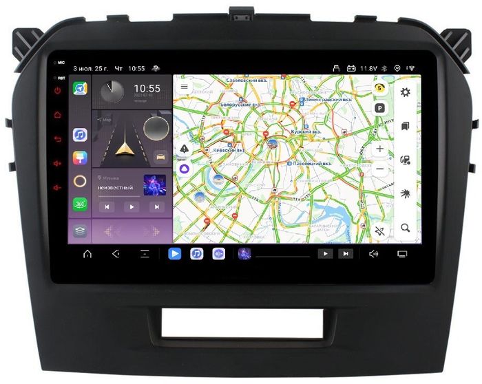 Магнитола для Suzuki Vitara 2015+ - Kuberg QLed, Android 13, Быстрейшая, CarPlay, SIM-слот