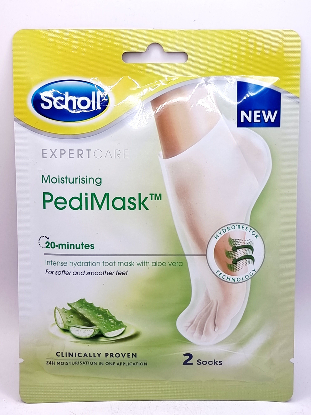 Scholl Маска для ног 20-минутная увлажняющая с Алоэ Вера (из Финляндии)