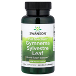 Swanson Vitamins, Full Spectrum®, листья джимнемы, 400 мг, 100 веганских капсул