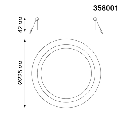 358001 SPOT NT19 554 белый Встраиваемый поворотный светильник IP20 LED 3000К 30W 85-265V STERN
