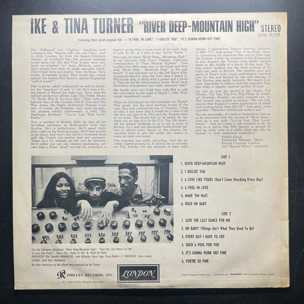 Ike & Tina Turner ‎– River Deep-Mountain High (Англия 1966г.)
