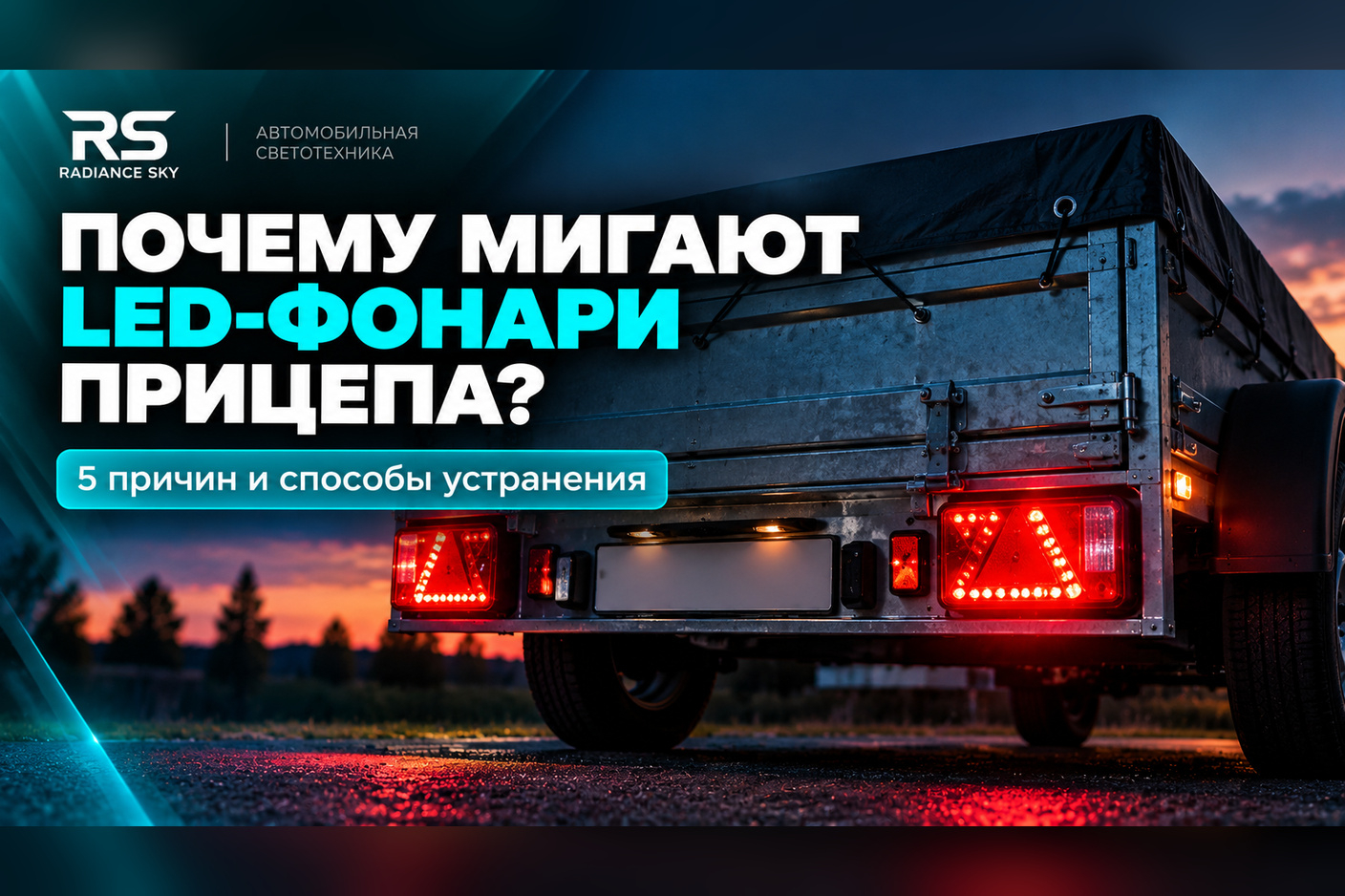Почему мигают светодиодные фонари прицепа: 5 причин и способы устранения