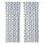 Комплект штор IKEA DOVREFIBBLOR (ДОВРЕФИББЛОР), Белый с рисунком, 145x250 см, 2 шт