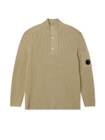Мужской Свитер (Half-button) Full Rib Cotton Half Button Lens