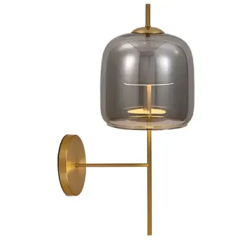 Бра 9W 3000К A2404AP-1SM латунь/дымчатый Padova Arte Lamp