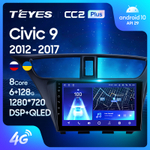 Teyes CC2 Plus 9" для Honda Civic 9 2012-2017