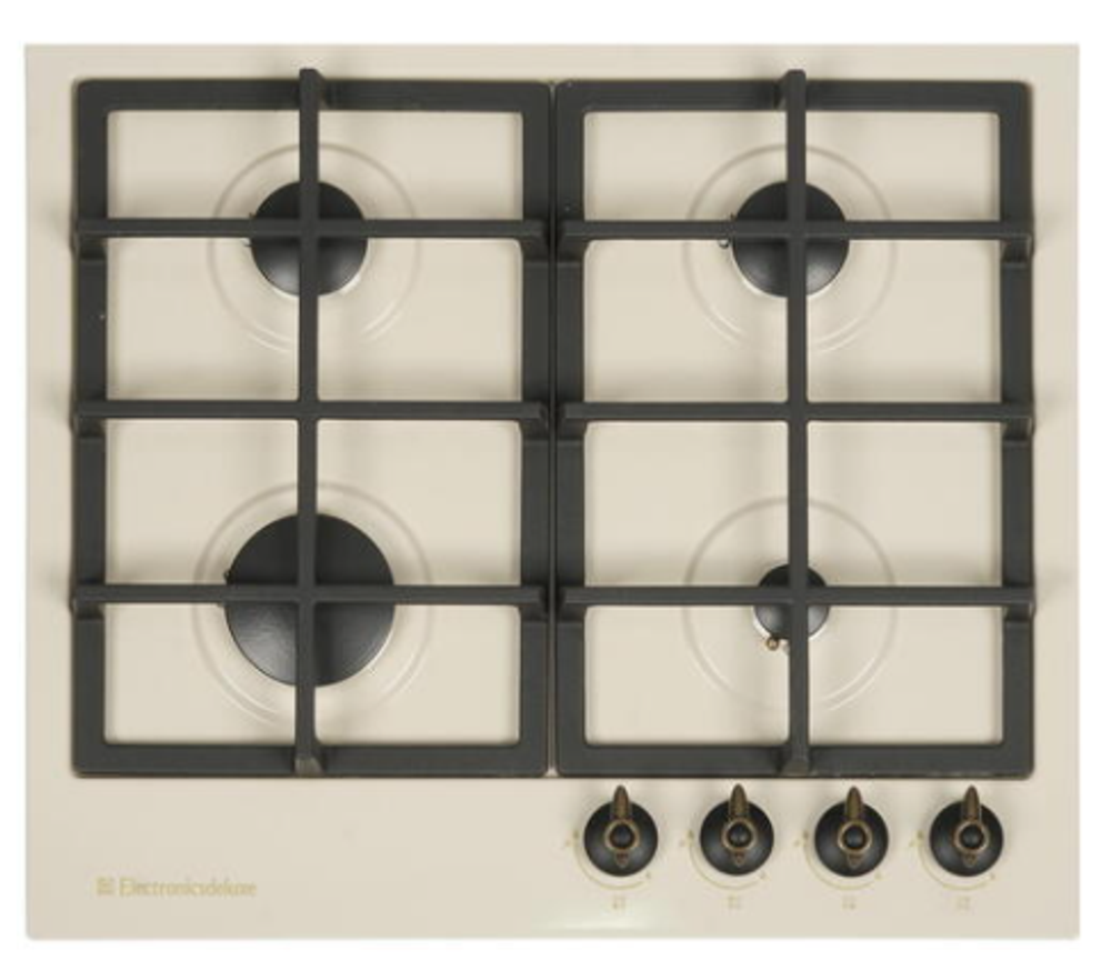Поверхность варочная  Electronicsdeluxe TG4_750231F-023 (топл молоко, латунь газ/к., 60*51) Россия