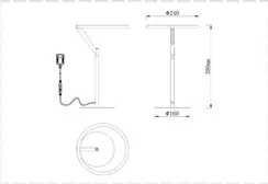 Интерьерная настольная лампа Sole 3234/06 TL-1 Divinare