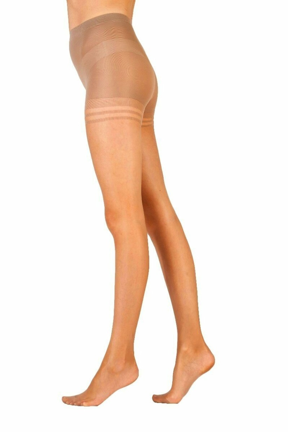Тонкие нейлоновые колготки Nylons (Размер: S-M) (Цвет: бронзовый)