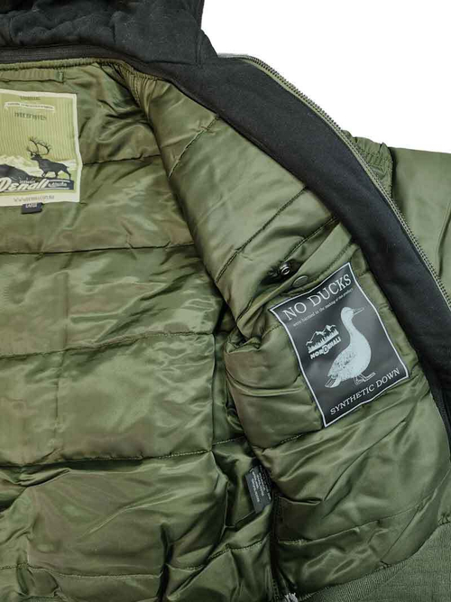 Куртка Бомбер - Denali MA-1 Hooded (т.зеленая - d.green)