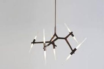 replica Lindsey Adelman 10 Bulbs Agnes Chandelier  (  BLACK )