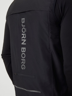 Мужская теннисная жилетка Björn Borg Running Vest Ripstop - черный